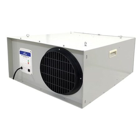 Iliving Three-Speed Fan Air Filtration System with Remote, Ceiling Hung or Portable on Wheels, 1025 CFM ILG8AF8000
